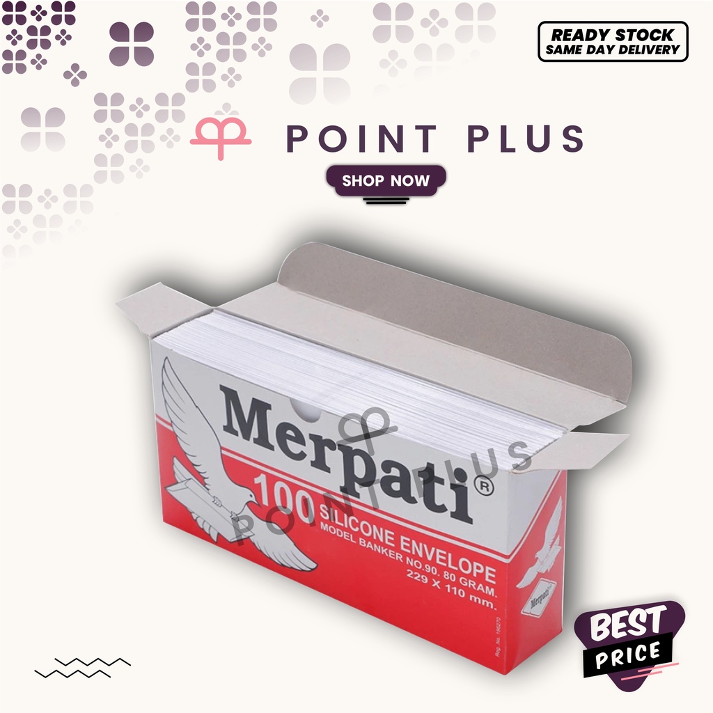 

Amplop besar 110 x 229 mm putih MERPATI 90 MERAH