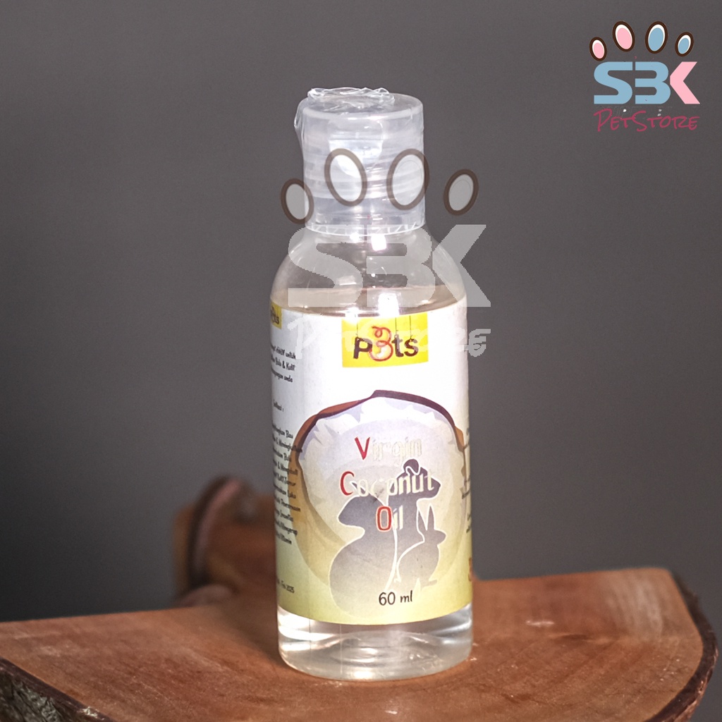 Minyak Kelapa VCO P3TS Untuk Hewan Kucing, Anjing, Kelinci 60ml