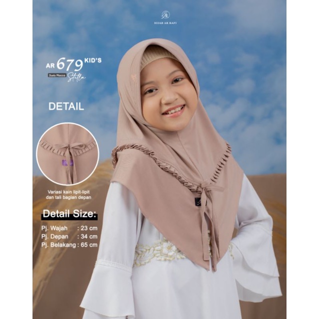 Hijab Kids Terbaru √ AR 679 KIDS HIJAB AR RAFI || An Niha Collection
