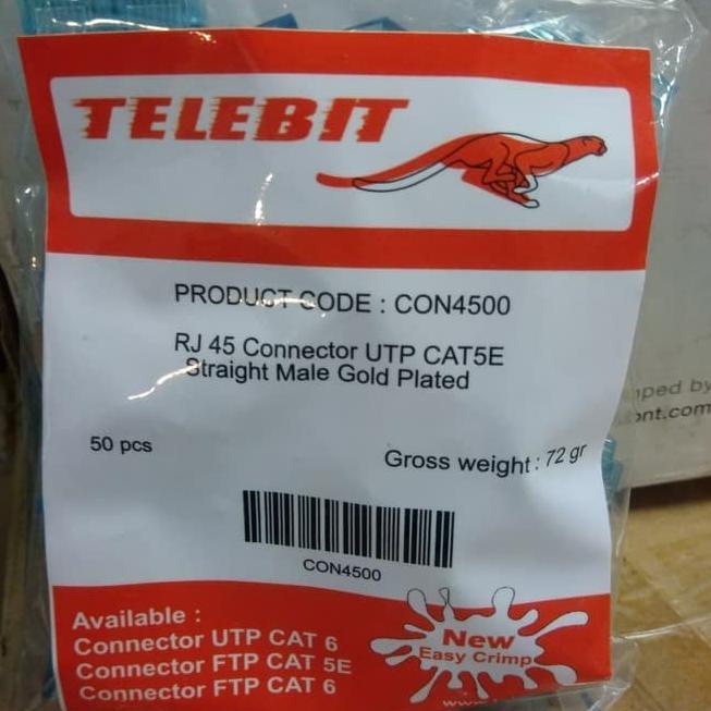 KONEKTOR RJ45 / RJ45 CAT5 / KONEKTOR TELEBIT RJ45