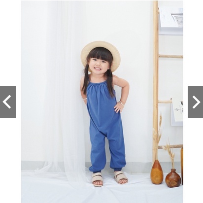 Jumpsuit Anak JESSICA Perempuan / jumpsuit terusan anak balita polos 1-5 thn