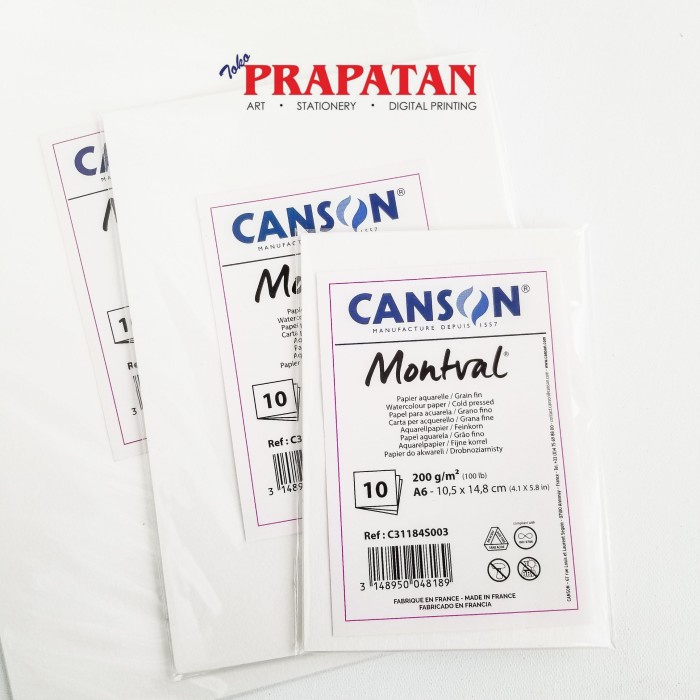 

Canson Montval A4/A5/A6 (200 gsm) - A6 NANDAA
