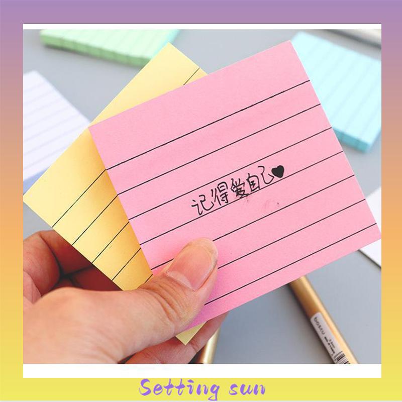 Simplicity sticky note horizontal sticker notepad post maker stiker massage pesan book note TN