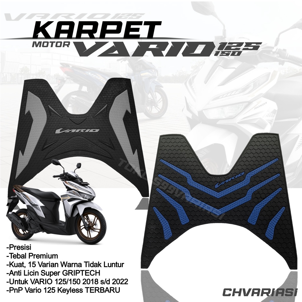 Karpet Motor Vario 125 cbs iss alas pijkakan kaki vario