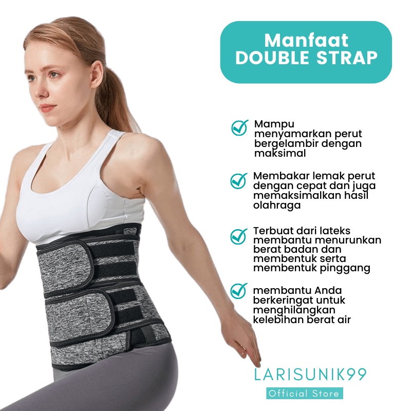 Korset Pelangsing Perut Pria Ampuh Olahraga Pelangsing Korset Pengecil Perut Corset Pakaian Dalam Pria Pembakar Lemak Kendur Penghancur Lemak Body Shaper Ampuh Pengecil Pinggang Slimming Waist Trainer Double Strap Perekat Import Premium Terbaru