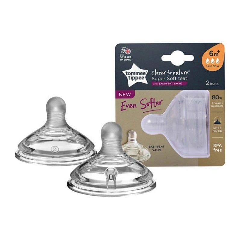 Tommee Tippee Nipple  Closer to Nature / Dot tomee tippe 3m+ dan 6m+ / teat tommee tippee
