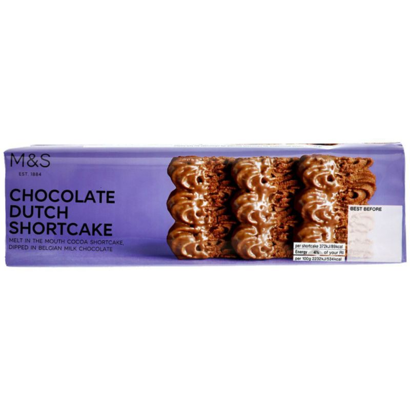 

MARKS & SPENCER M&S Chocolate Dutch Shortcake Twin Pack 2 x 150g