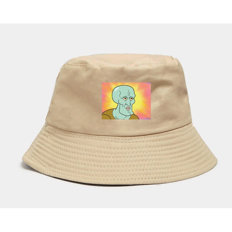 Topi Bucket Hat Handsome Squidward