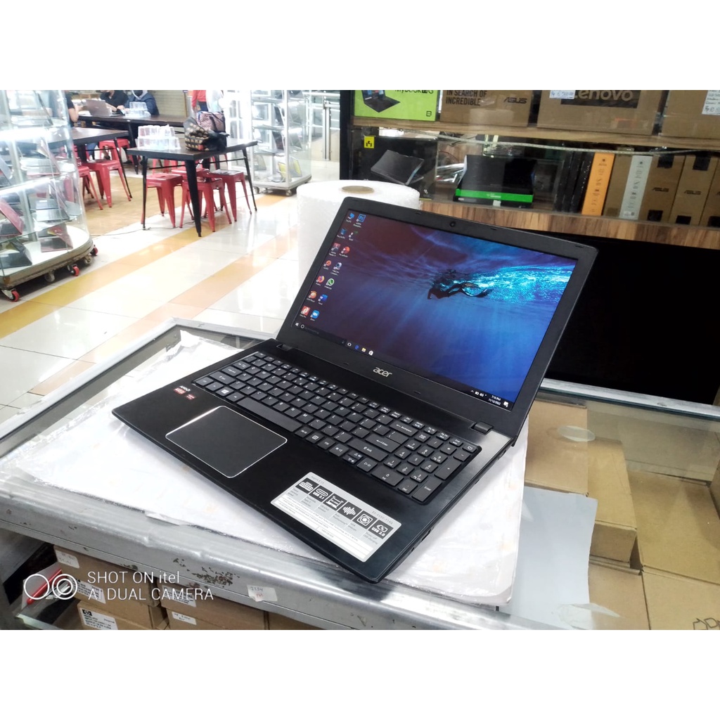 LAPTOP LEPTOP ACER  AMD A12 RAM 8GB  HDD 1TB VGA RADEON 2GB 15 INCH GENERASI BARU WINDOWS10 GAMING DESIGN SIAP PAKAI