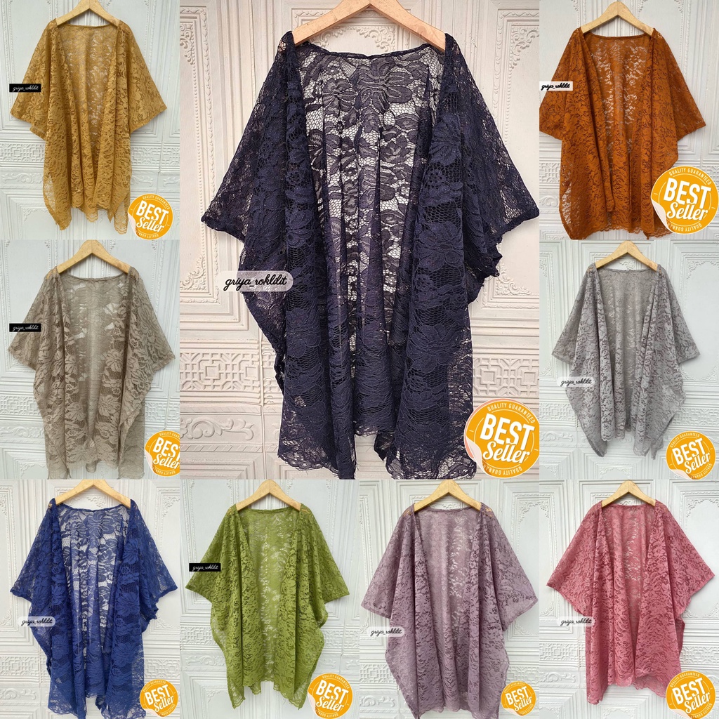 	 PROMO KEBAYA CAPE BRUKAT OUTER CARDIGAN BROKAT PREMIUM TERMURAH	
