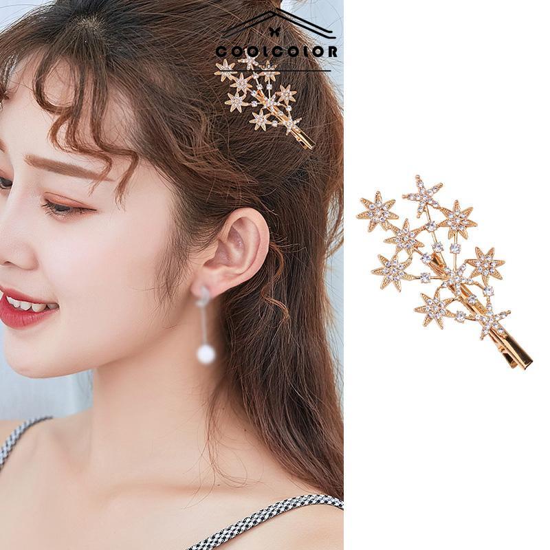 COD❤️Jepit Rambut Korea Wanita Fashion Motif Terbaru Full Bintang Permata Zirkon original- cl