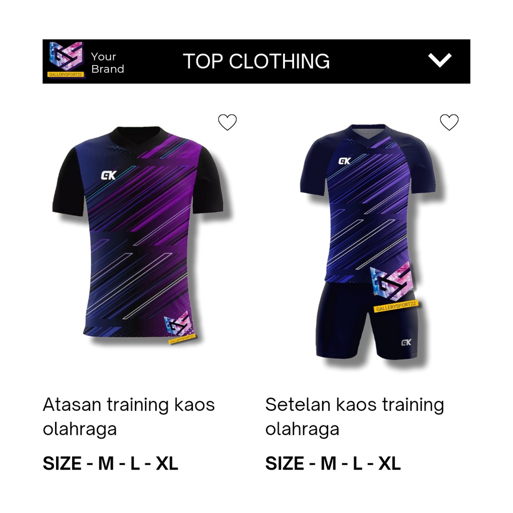 1 SET PAKAIAN OLAHRAGA PRIA BAJU FUTSAL KAOS LARI BAJU JOGGING MURAH BADMINTON VOLLY
