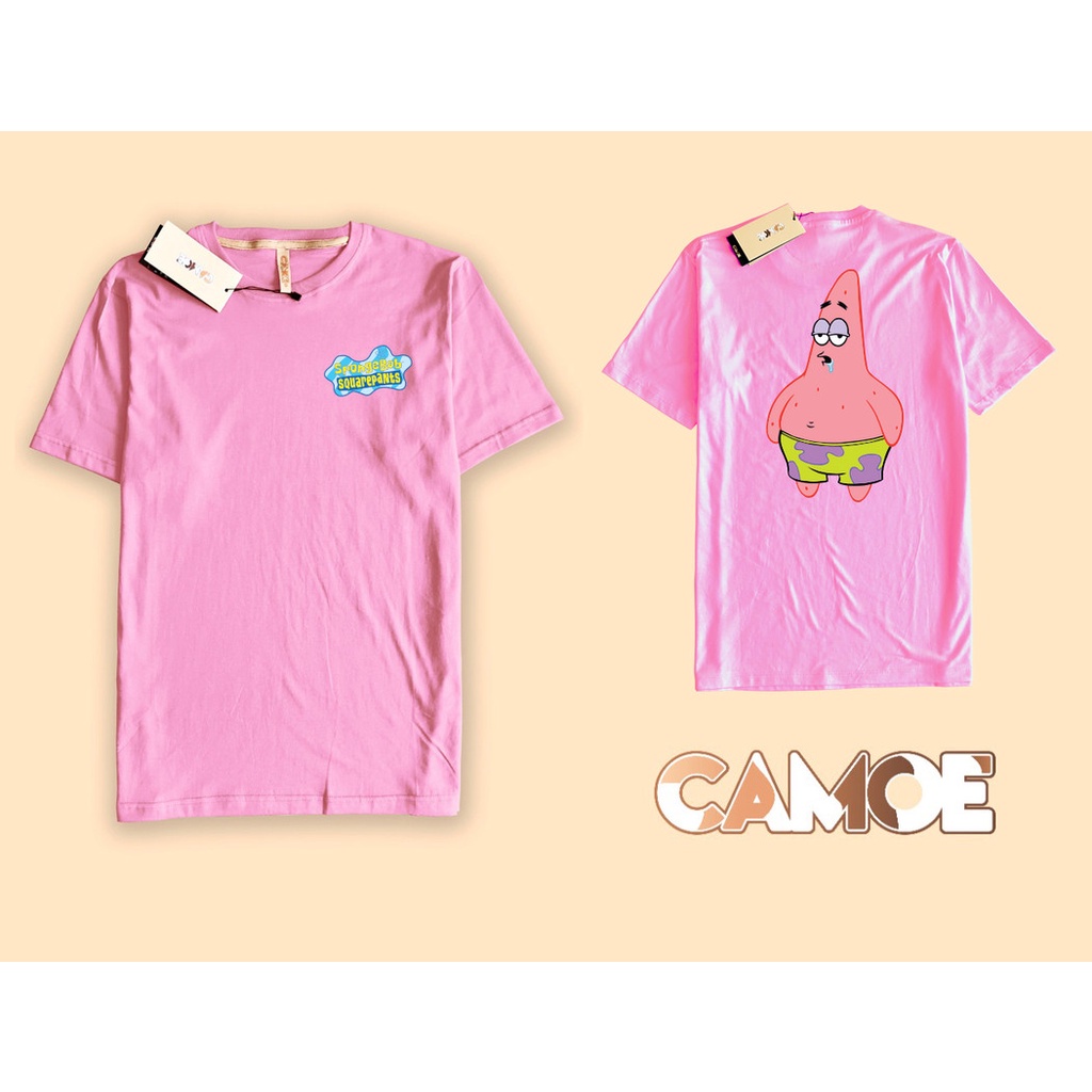 Kaos Tshirt Depan Belakang Patrick Star Drooling