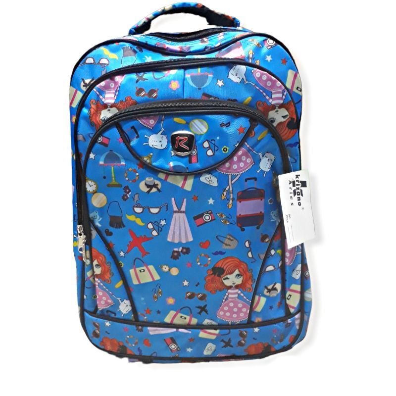 Tas Sekolah Anak Cewek/ Tas Ransel SD Besar Motif Cewek