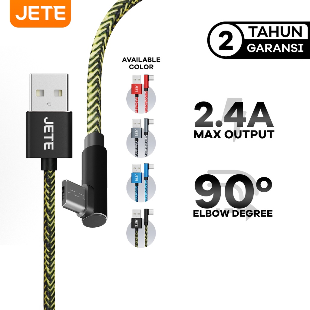 Kabel USB Micro Fast Charging JETE CA1 - Garansi Resmi 2 Tahun