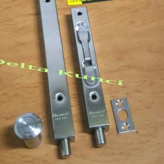 Grendel Tanam Stainles / Slot Pintu Murah / Kunci Pintu Dolomite