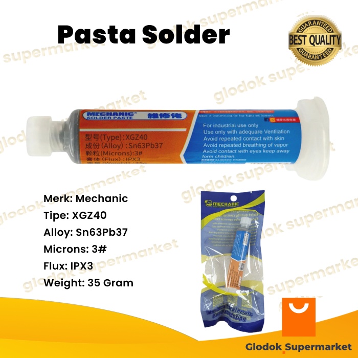 Pasta Solder Mechanic 35 Gram Timah Cair XGZ40