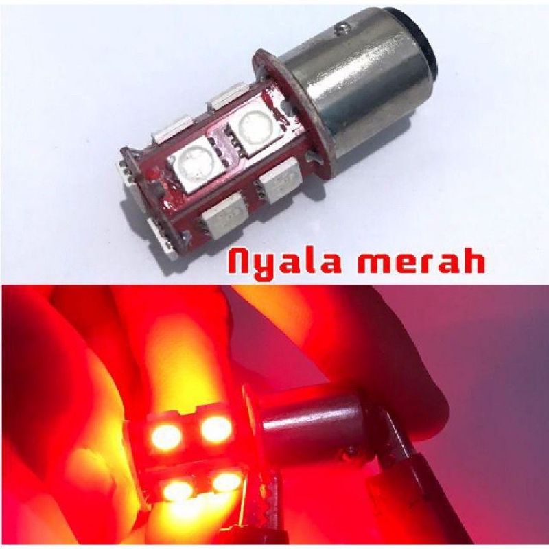 Lampu stop rem 13 LED Flash 13 LED Mata Motor &amp; mobil bohlam stop belakang