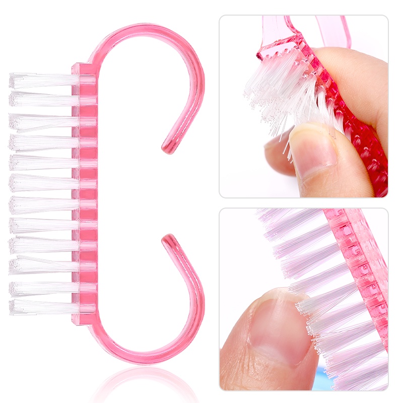 Born PRETTY 10pcs / Lot Brush Pembersih Debu Kuku Bahan Akrilik Untuk Manicure / Pedicure