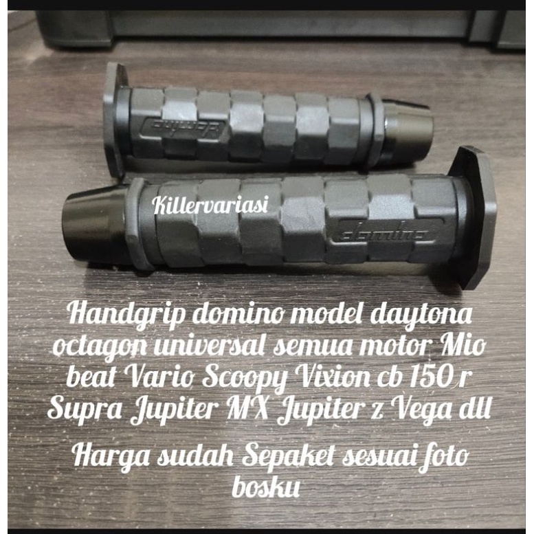 promo paket handgrip octagon + Jalu stang handgrip model daytona octagon beat Mio Vario 125 150 160 pcx Vixion Cbr cb 150 r Jupiter z Jupiter MX Vega dll