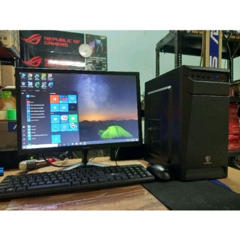 paket lengkap intel core i7 led 22 vga 4gb ssd120 hdd500