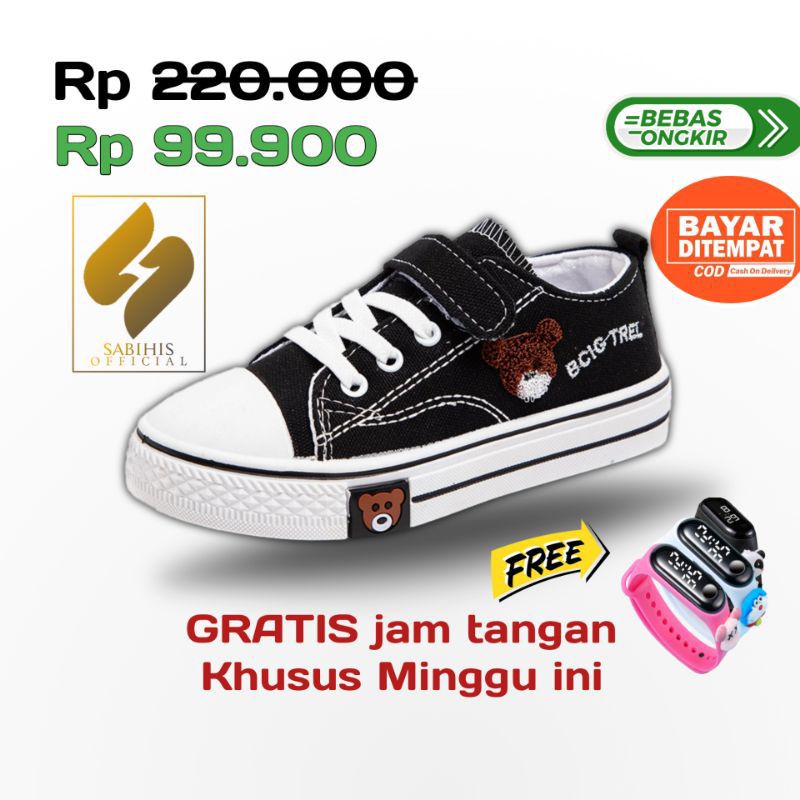 sepatu sekolah anak umur usia 3 4 5 6 7 8 9 10 11 12 13 tahun / sepatu anak sneakers sneaker sepatu 
