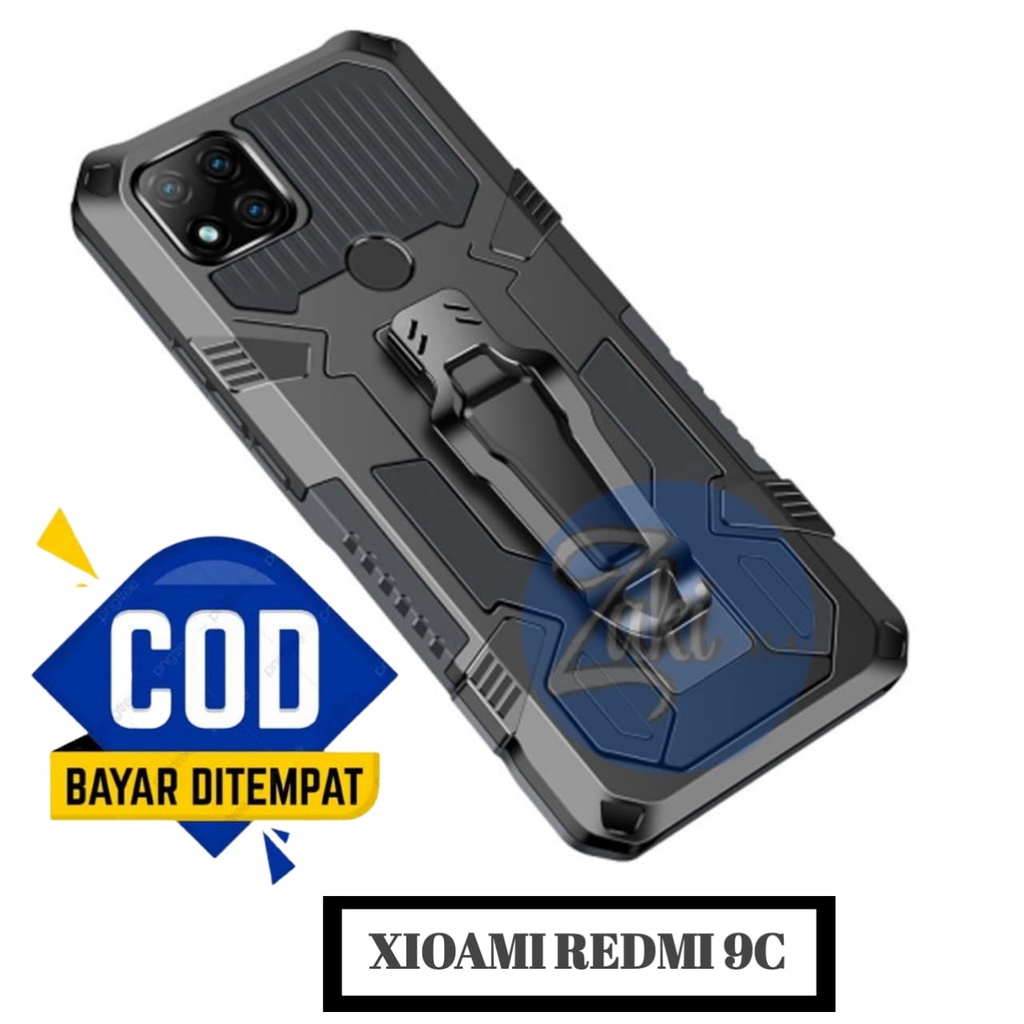 Case Robot XIAOMI REDMI 9C New Hard Case Belt Clip Robot Transformer Soft Hybrid Leather