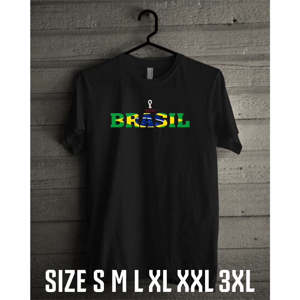 KAOS TSHIRT BRAZIL PIALA DUNIA / KAOS BRASIL