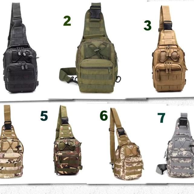 Tas Import / Tas Selempang Tactical / Tas Selempang Army - Hijau