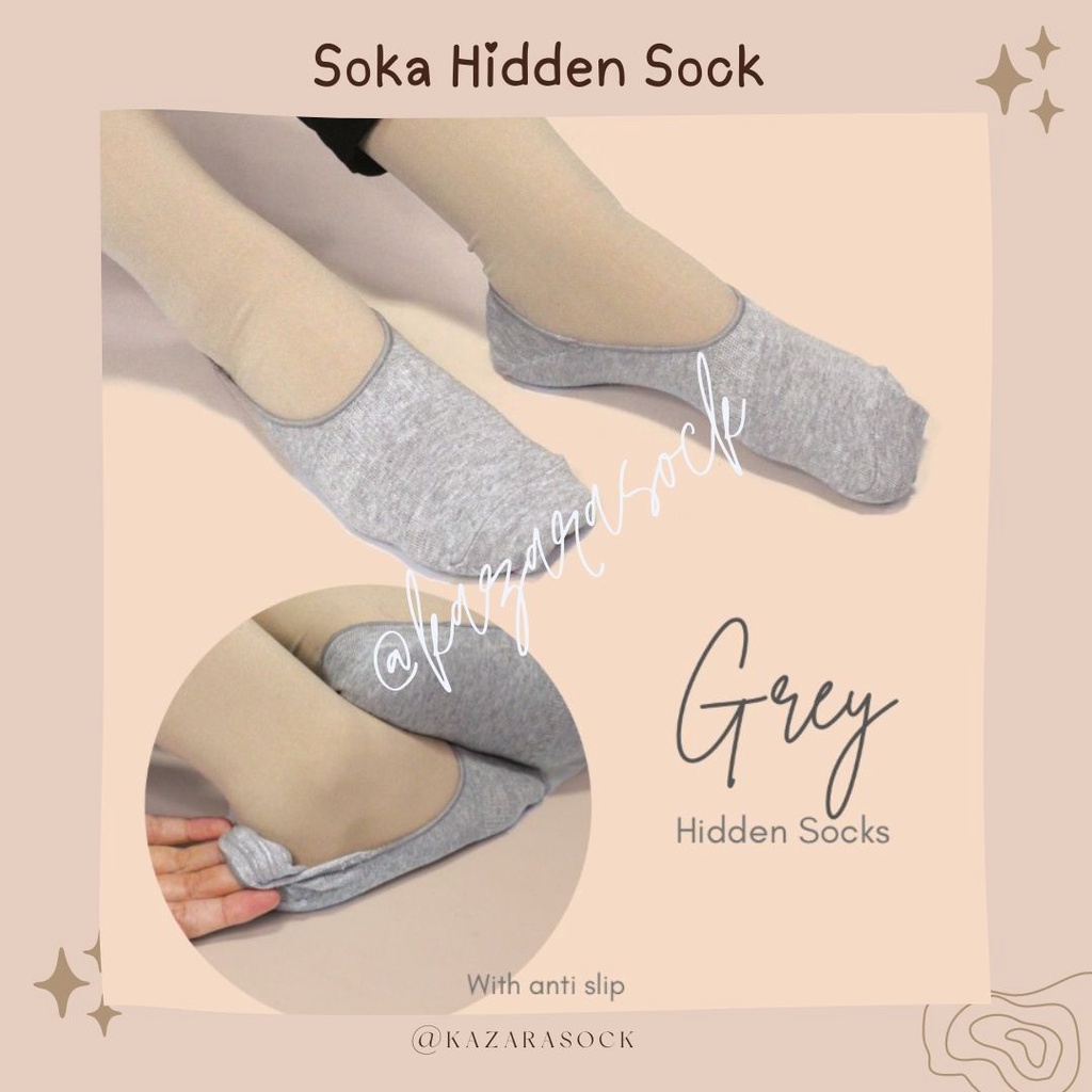 Kazarasock - Kaos Kaki Tak Terlihat - Hiden Sock Soka - Polos