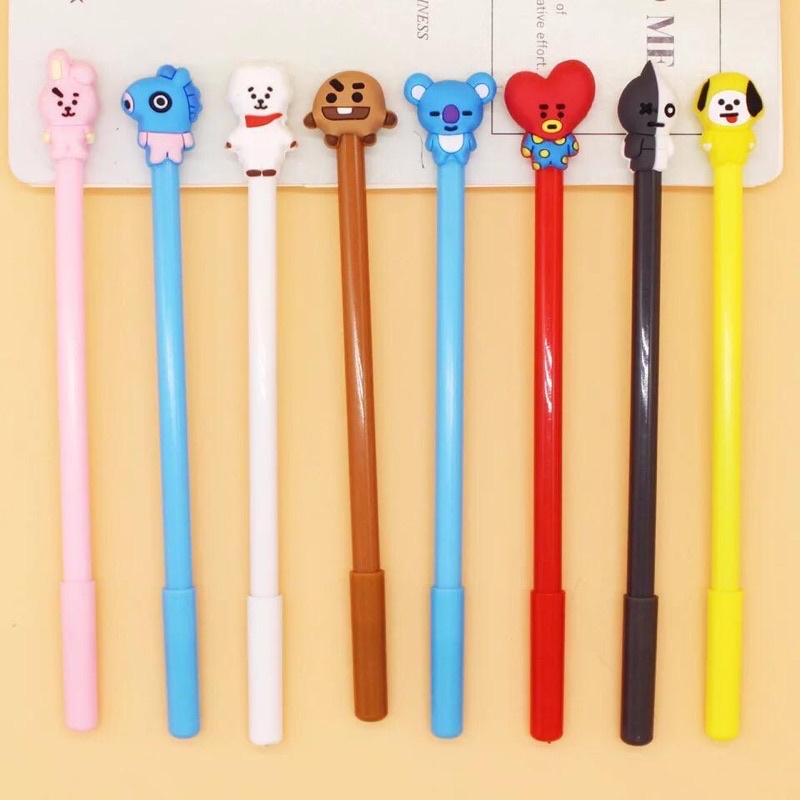 

PULPEN BTS Karakter lucu pulpen gel karakter kartun BTS pulpen motif BTS