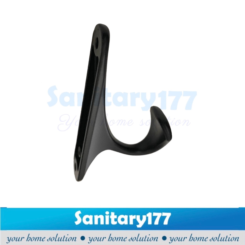 Kapstok single hitam murah stainless 601-hook gantungan baju stenles black matte termurah mumer minimalis 1kait 1 kait pengait