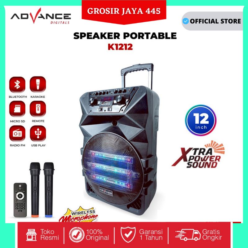 Advance K1212 Speaker Bluetooth Portable