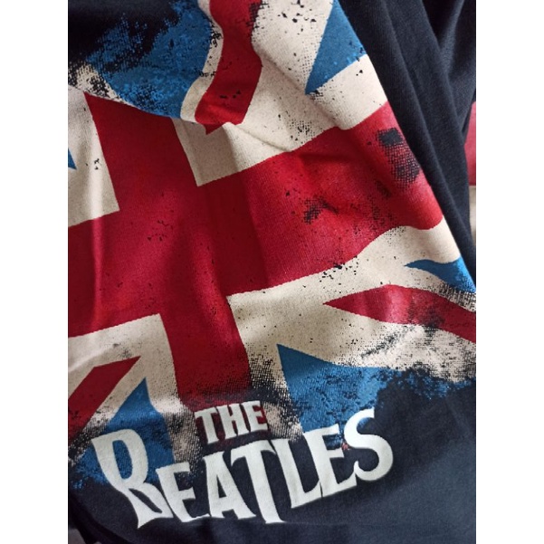 Kaos Band The Beatles Bendera Inggris Raya