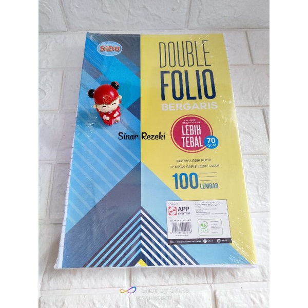 

1 pak = 100 lembar!! Double folio garis sidu/dobel folio/double folio bergaris sidu 100 lembar