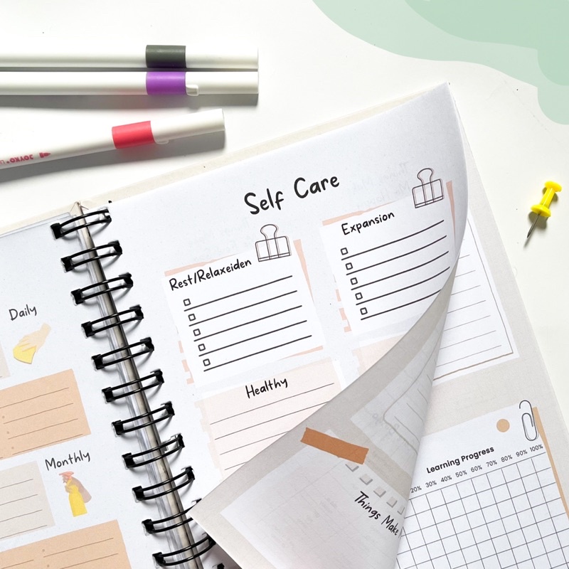 

H7Y Planner 2025 2026 Tema Bujo / Weekly Planner / Monthly Planner / Daily Planner / Journal / Buku