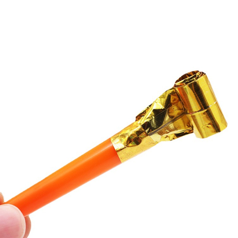 Mary Party Blowers 10pcs Anak-Anak Blowout Noisemakers Cheer Up Whistle Toy Bag Stocking Aksesoris Bersorak Untuk Pesta Fav