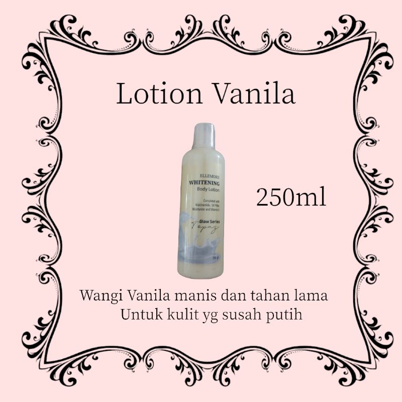 Body Lotion GLOW SERIES , ELLEMORE Whitening Lotion Hand body lotion Premium 250ml