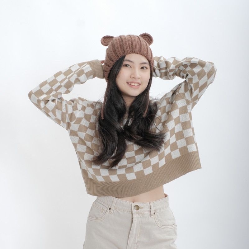 Sweater Checkered KOTAK Knit