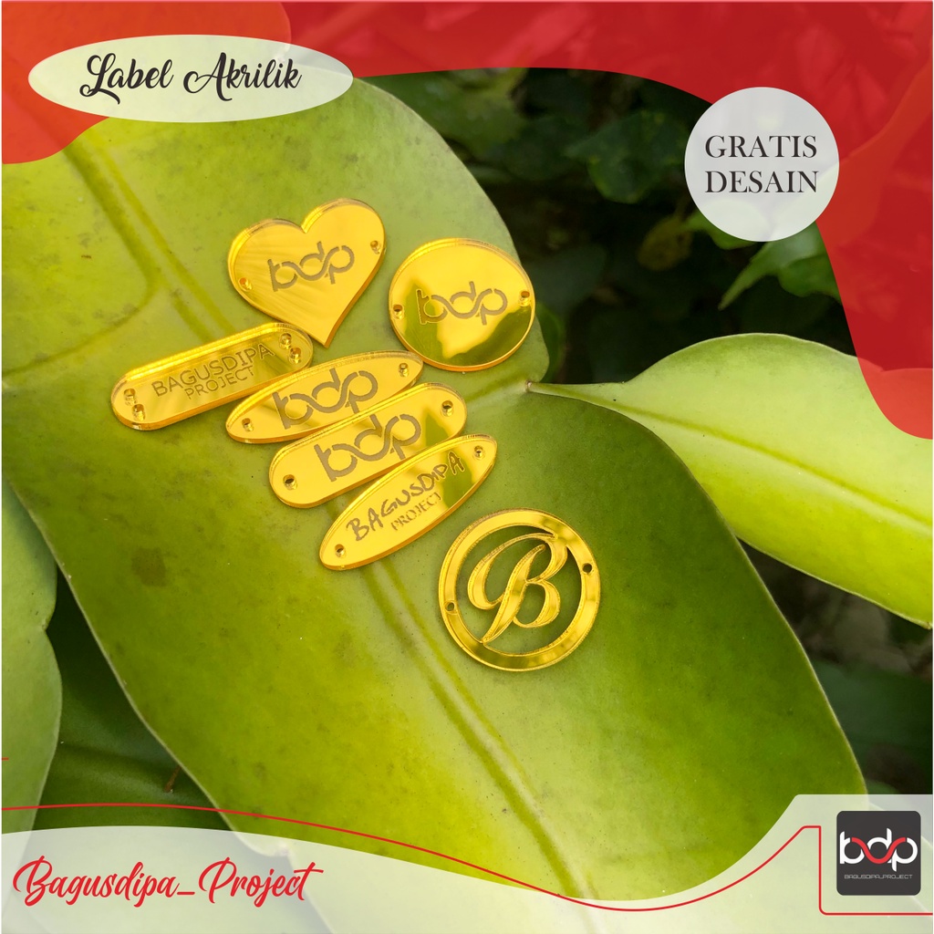 label hijab akrilik . label nama . label custom . label akrilik nama