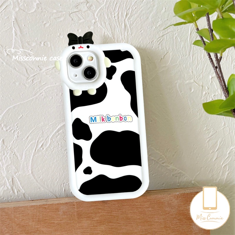 Case Motif Sapi Fashion Samsung A14 A12 A04 A13 A21s A03 A04s A32 A03s A53 A04E A73 A52 A51 A52s A23 A50 A22 A71 A30s A11 A31 A33 A02s A53 A50s 3D Bow Monster Lens Soft Case