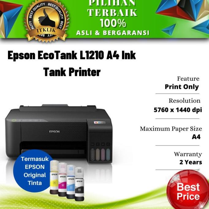 PRINTER EPSON L1210 Pengganti EPSON L1110 Print Only