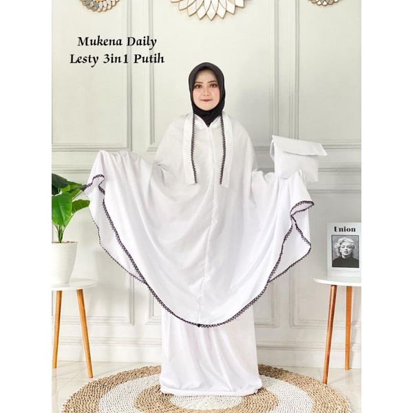 Mukena Daily Lesti 3in1 Katun Premium