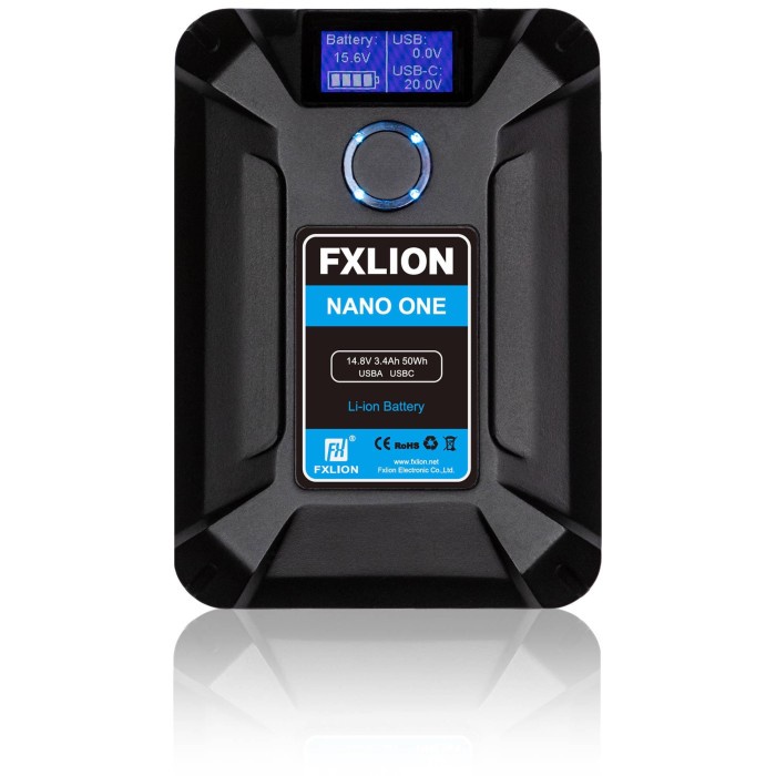 FXLION Nano One Smart Micro V-Mount Battery Promo with Charger Kit