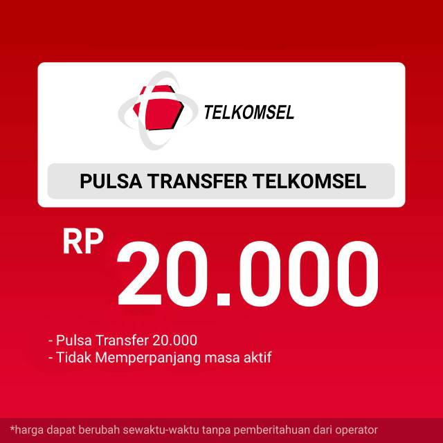 Pulsa 20 Ribu Telkomsel