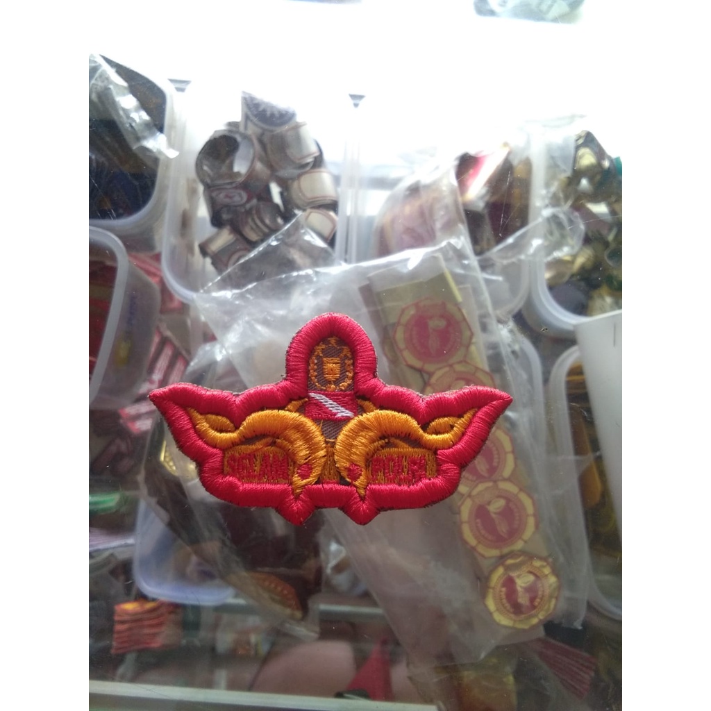 Bordir Timbul Polri Brevet Scuba