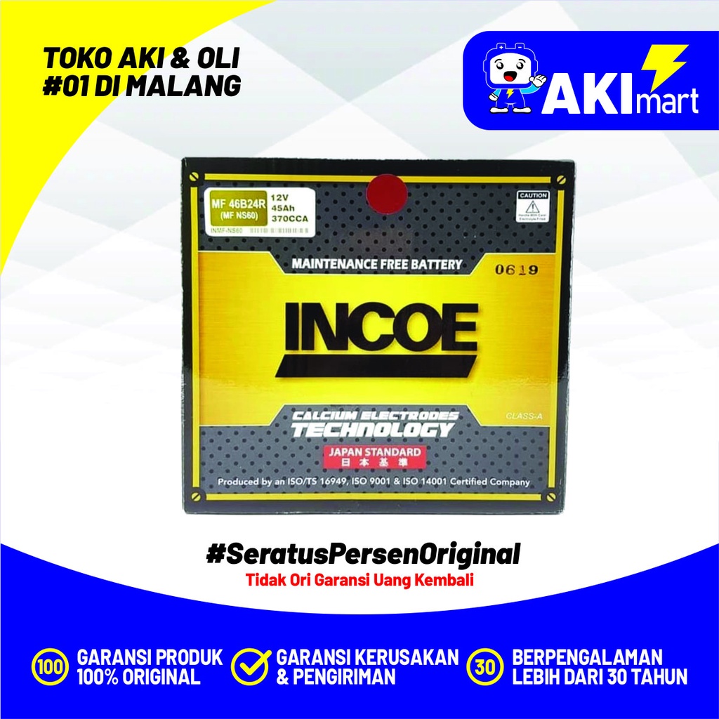 Incoe MF NS40ZL Aki Mobil