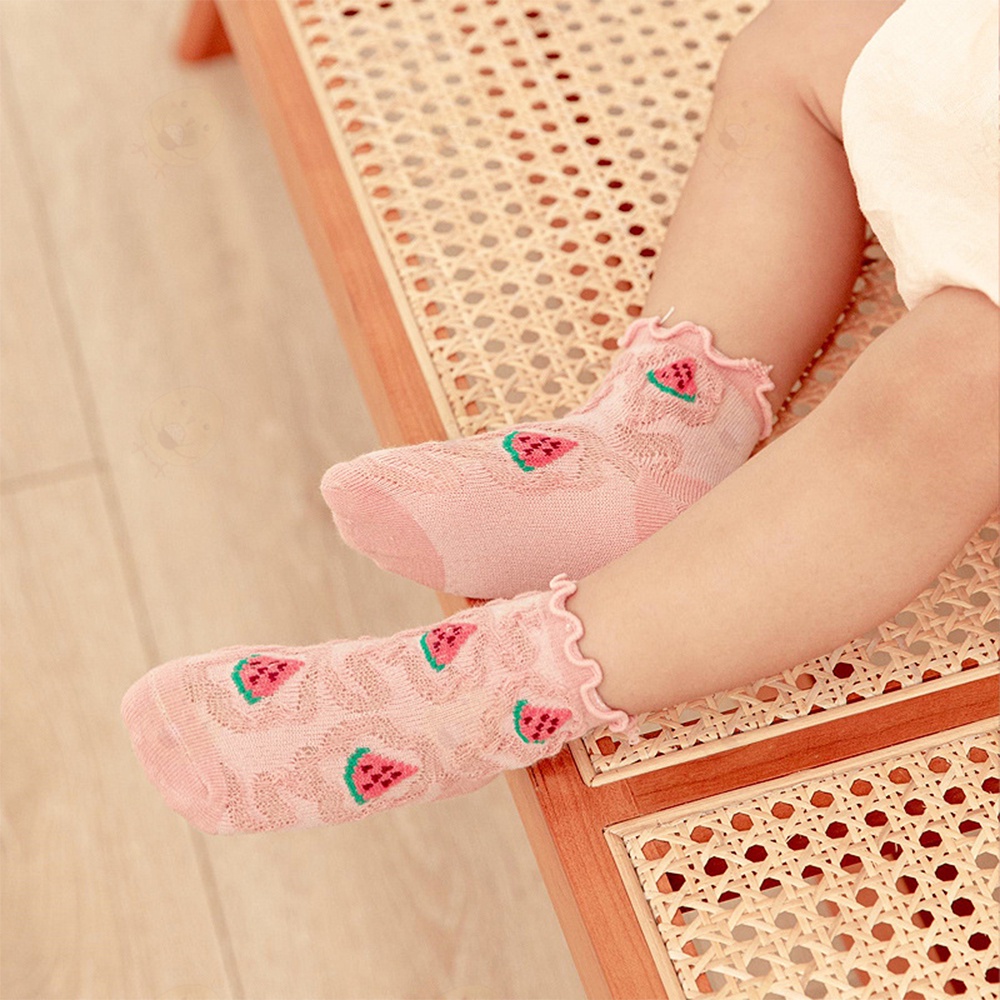 Lacoo Kaos kaki bayi anak ruffle Kaus kaki bayi anak rumbai