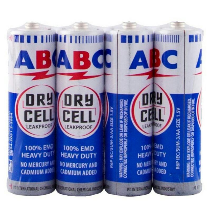 Batre Jam ABC Biru / Baterai ABC biru AA Original