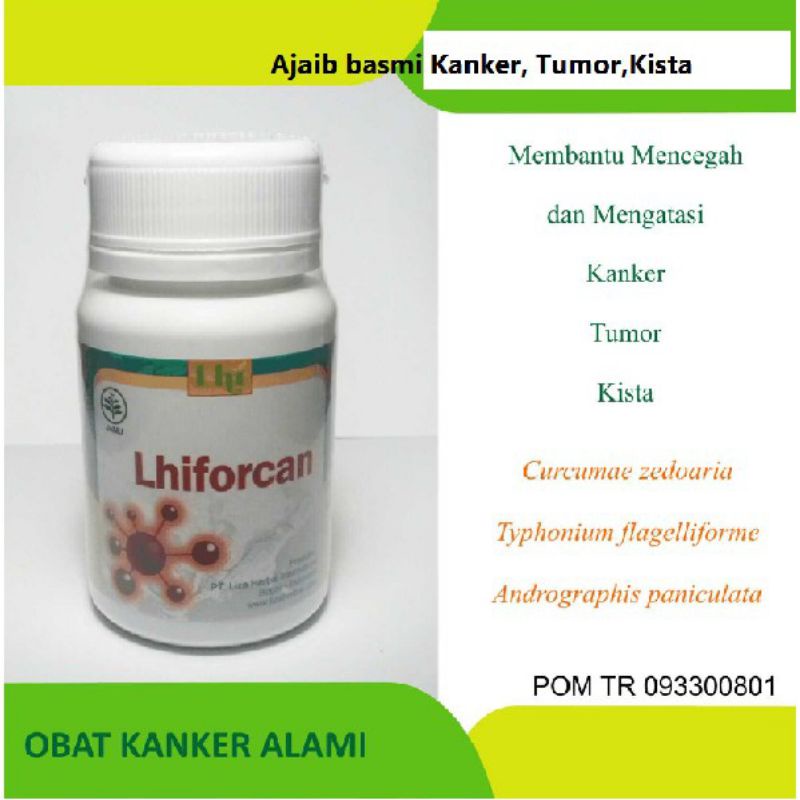 Herbal Kanker Lhiforcan - ampuh obati kanker tanpa operasi 100% original